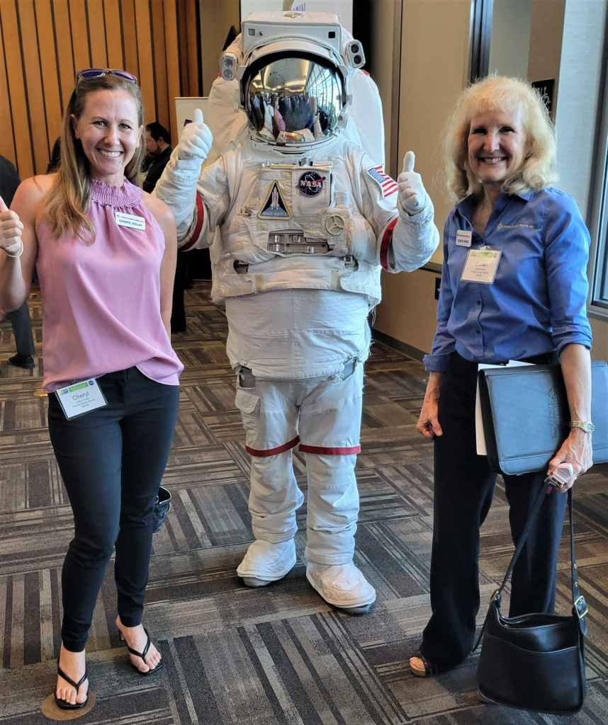 photo of two people at an event