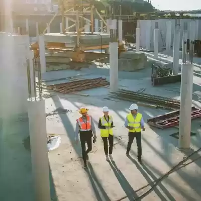 Discussing Surety Bonds at Construction Site